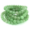 Armband aus grünem Aventurin mit polierten 8-mm-Perlen aus Naturstein in hellgrüner Farbe