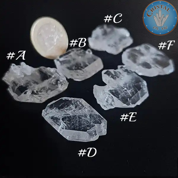 Cristal Alma, Cuarzo Faden, Piedra natural en bruto de Skardu, Pakistán. 16.3
