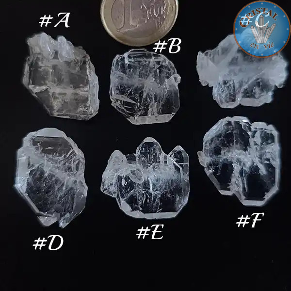 Cristal âme lamellaire, Faden Quartz, Pierre brute naturelle de Skardu, au Pakistan. 16.1