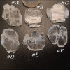 Cristal âme lamellaire, Faden Quartz, Pierre brute naturelle de Skardu, au Pakistan. 16.3