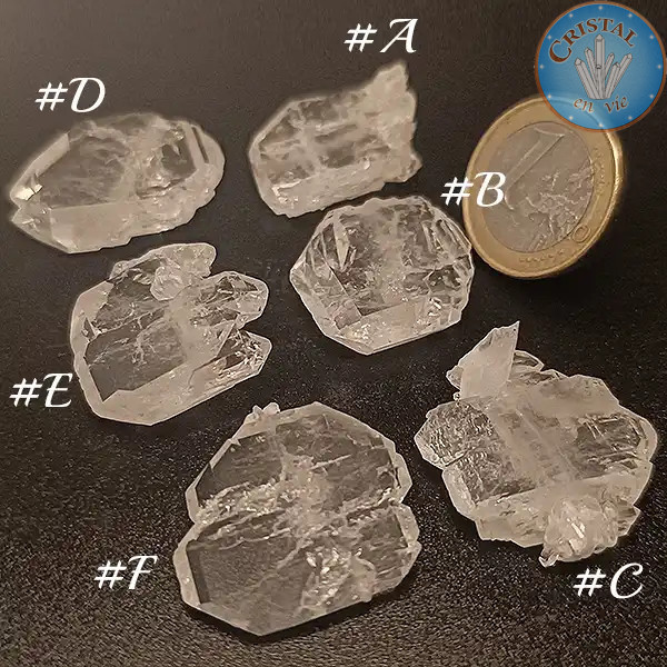 Cristal âme lamellaire, Faden Quartz, Pierre brute naturelle de Skardu, au Pakistan. 16.4