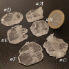 Cristal Alma, Quartzo Faden, Pedra natural bruta de Skardu, Paquistão. 16.5