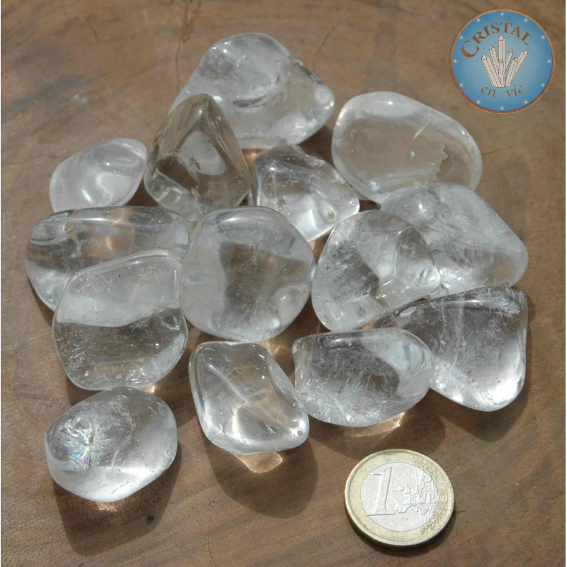 Loja: QUARTZO - Cristal de Rocha, Pedra rolada natural incolor